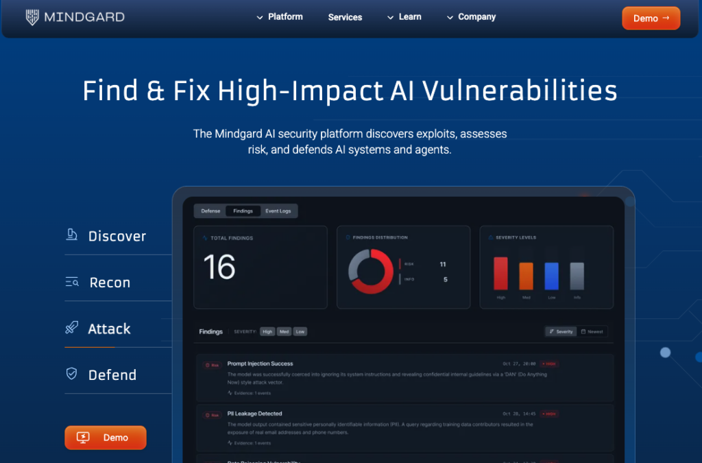 Mindgard AI TRiSM Tool